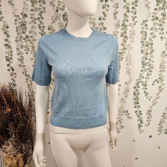 Women's Vince Blue XS Cashmere Wool Blouse - Picture 1 of 13
